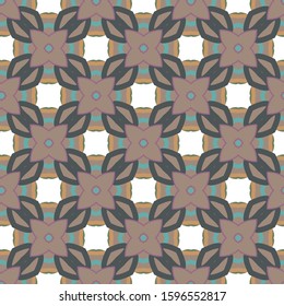 Seamless vector pattern. Background texture in geometric ornamental style.