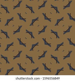 Seamless vector pattern. Background texture in geometric ornamental style.