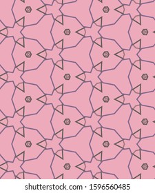 Seamless vector pattern. Background texture in geometric ornamental style.