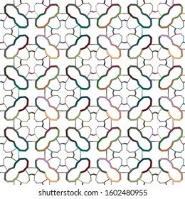 Seamless vector pattern. Background texture in geometric ornamental style.