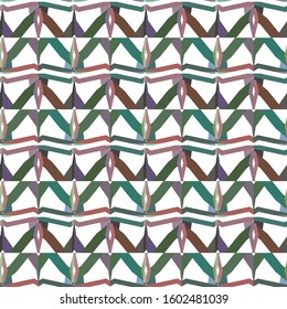 Seamless vector pattern. Background texture in geometric ornamental style.