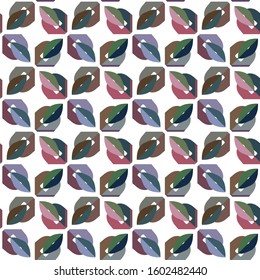 Seamless vector pattern. Background texture in geometric ornamental style.