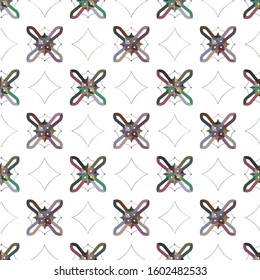 Seamless vector pattern. Background texture in geometric ornamental style.