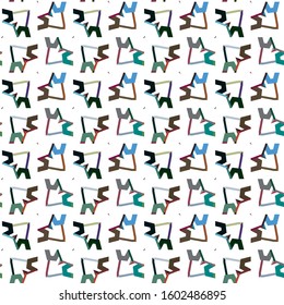 Seamless vector pattern. Background texture in geometric ornamental style.