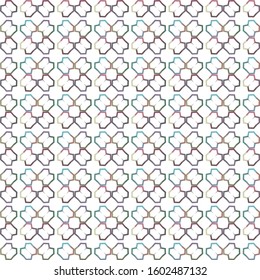 Seamless vector pattern. Background texture in geometric ornamental style.