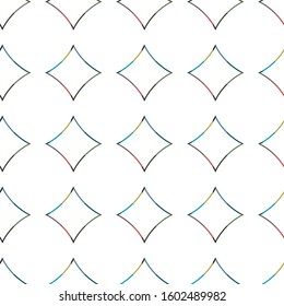 Seamless vector pattern. Background texture in geometric ornamental style.