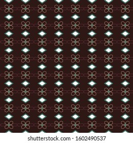 Seamless vector pattern. Background texture in geometric ornamental style.