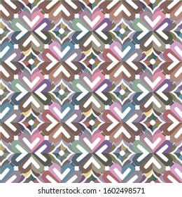 Seamless vector pattern. Background texture in geometric ornamental style.