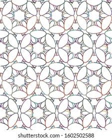Seamless vector pattern. Background texture in geometric ornamental style.