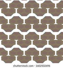 Seamless vector pattern. Background texture in geometric ornamental style.