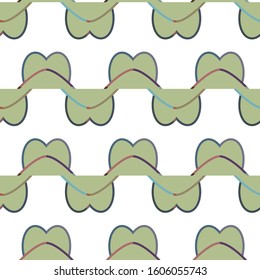 Seamless vector pattern. Background texture in geometric ornamental style.