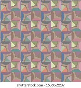 Seamless vector pattern. Background texture in geometric ornamental style.