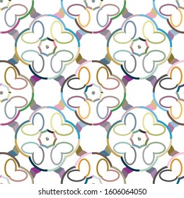 Seamless vector pattern. Background texture in geometric ornamental style.