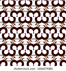 Seamless vector pattern. Background texture in geometric ornamental style.