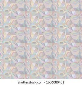 Seamless vector pattern. Background texture in geometric ornamental style.