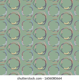 Seamless vector pattern. Background texture in geometric ornamental style.