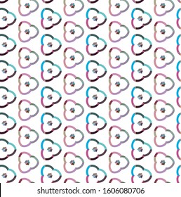 Seamless vector pattern. Background texture in geometric ornamental style.