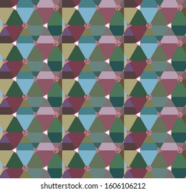 Seamless vector pattern. Background texture in geometric ornamental style.