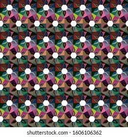 Seamless vector pattern. Background texture in geometric ornamental style.