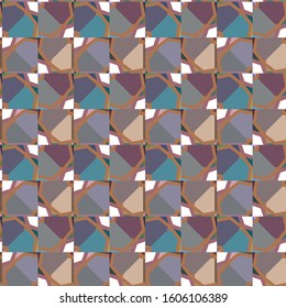 Seamless vector pattern. Background texture in geometric ornamental style.