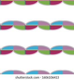 Seamless vector pattern. Background texture in geometric ornamental style.