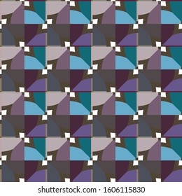 Seamless vector pattern. Background texture in geometric ornamental style.