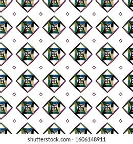 Seamless vector pattern. Background texture in geometric ornamental style.