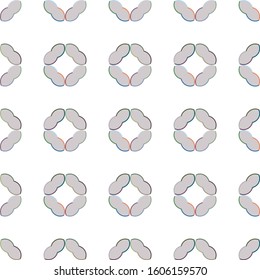 Seamless vector pattern. Background texture in geometric ornamental style.