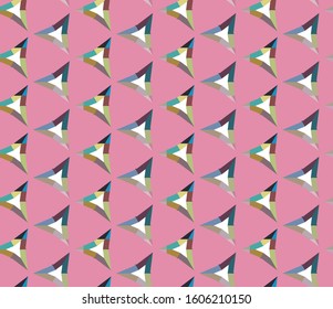 Seamless vector pattern. Background texture in geometric ornamental style.