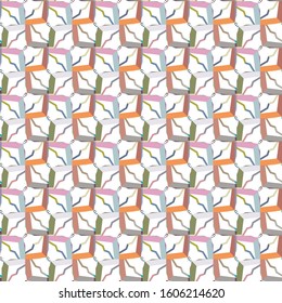Seamless vector pattern. Background texture in geometric ornamental style.