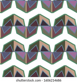 Seamless vector pattern. Background texture in geometric ornamental style.