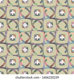 Seamless vector pattern. Background texture in geometric ornamental style.