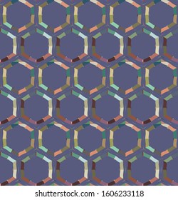 Seamless vector pattern. Background texture in geometric ornamental style.