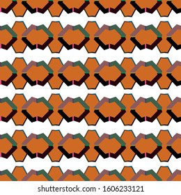 Seamless vector pattern. Background texture in geometric ornamental style.