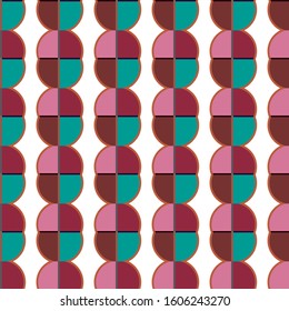Seamless vector pattern. Background texture in geometric ornamental style.