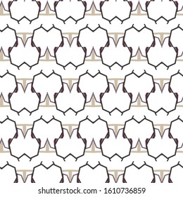 Seamless vector pattern. Background texture in geometric ornamental style.