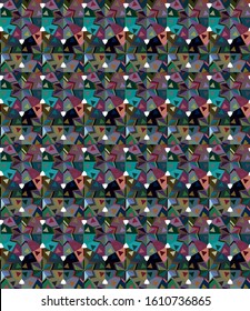 Seamless vector pattern. Background texture in geometric ornamental style.