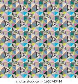Seamless vector pattern. Background texture in geometric ornamental style.