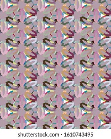 Seamless vector pattern. Background texture in geometric ornamental style.