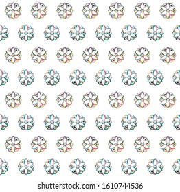 Seamless vector pattern. Background texture in geometric ornamental style.
