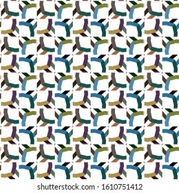 Seamless vector pattern. Background texture in geometric ornamental style.