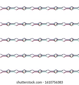 Seamless vector pattern. Background texture in geometric ornamental style.