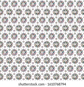Seamless vector pattern. Background texture in geometric ornamental style.