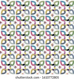 Seamless vector pattern. Background texture in geometric ornamental style.