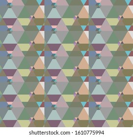 Seamless vector pattern. Background texture in geometric ornamental style.