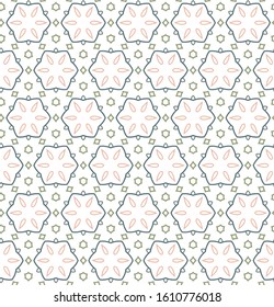 Seamless vector pattern. Background texture in geometric ornamental style.