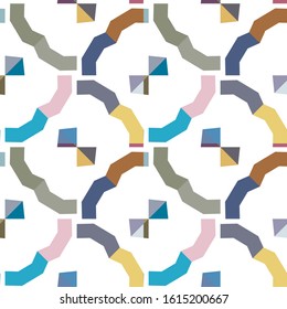 Seamless vector pattern. Background texture in geometric ornamental style.