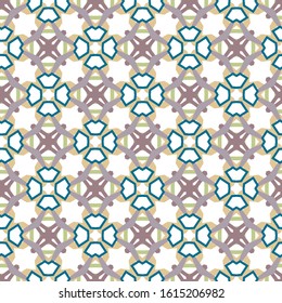 Seamless vector pattern. Background texture in geometric ornamental style.