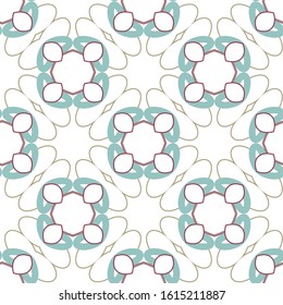 Seamless vector pattern. Background texture in geometric ornamental style.