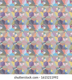Seamless vector pattern. Background texture in geometric ornamental style.
